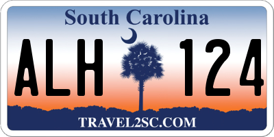 SC license plate ALH124