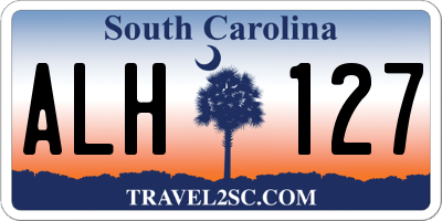 SC license plate ALH127