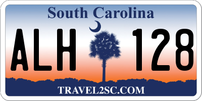 SC license plate ALH128