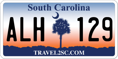 SC license plate ALH129