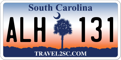 SC license plate ALH131