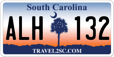 SC license plate ALH132