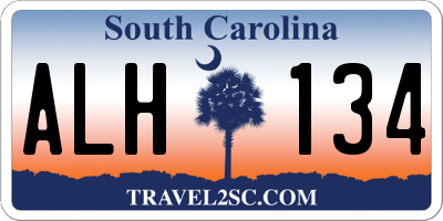 SC license plate ALH134