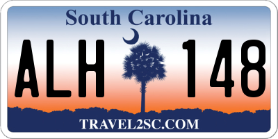 SC license plate ALH148