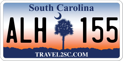 SC license plate ALH155