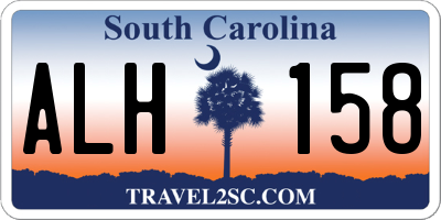 SC license plate ALH158