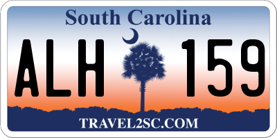 SC license plate ALH159