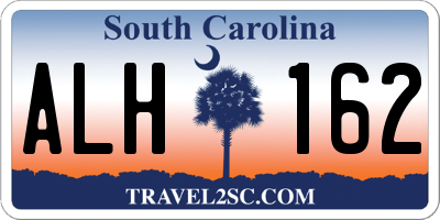SC license plate ALH162