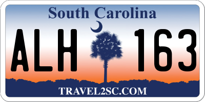 SC license plate ALH163