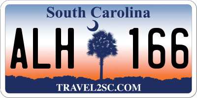 SC license plate ALH166