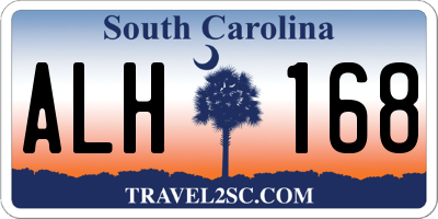 SC license plate ALH168