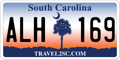 SC license plate ALH169