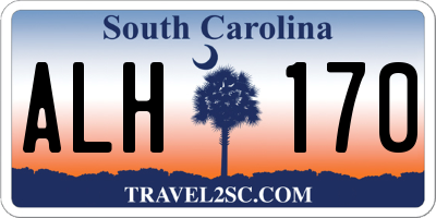 SC license plate ALH170