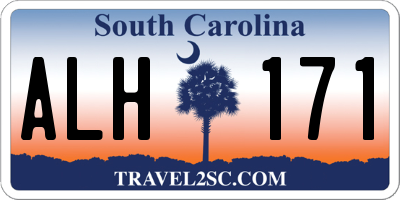 SC license plate ALH171