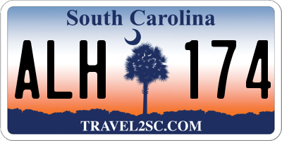 SC license plate ALH174