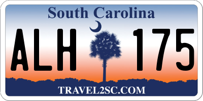 SC license plate ALH175