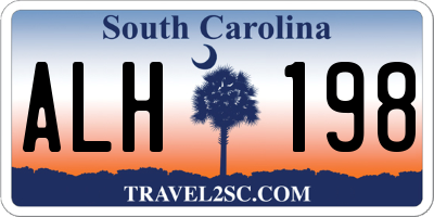 SC license plate ALH198