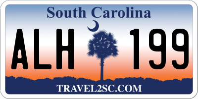 SC license plate ALH199