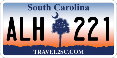SC license plate ALH221