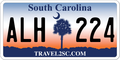 SC license plate ALH224