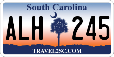 SC license plate ALH245