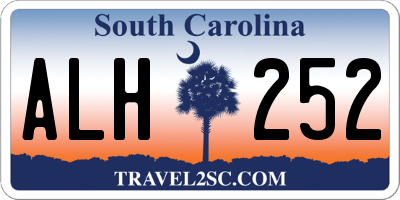 SC license plate ALH252