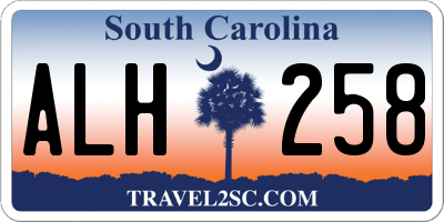SC license plate ALH258