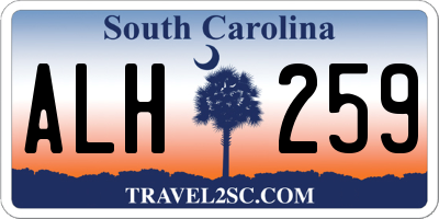 SC license plate ALH259