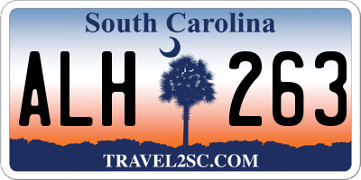 SC license plate ALH263
