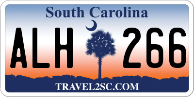 SC license plate ALH266