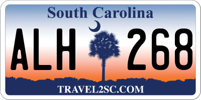 SC license plate ALH268