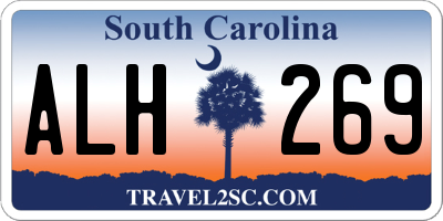 SC license plate ALH269