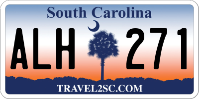SC license plate ALH271