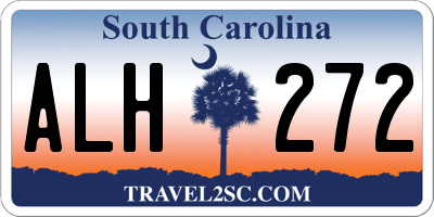 SC license plate ALH272