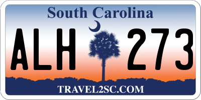 SC license plate ALH273