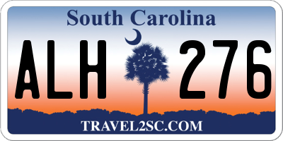 SC license plate ALH276