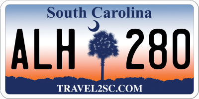 SC license plate ALH280