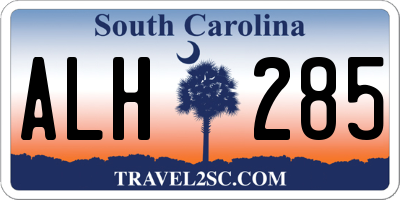 SC license plate ALH285