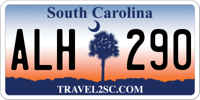 SC license plate ALH290