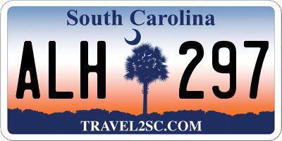 SC license plate ALH297