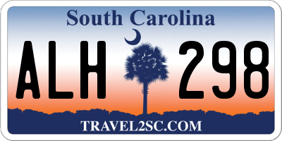 SC license plate ALH298