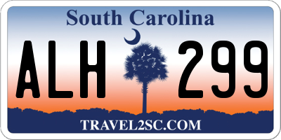 SC license plate ALH299