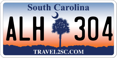 SC license plate ALH304