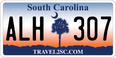 SC license plate ALH307