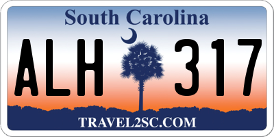 SC license plate ALH317