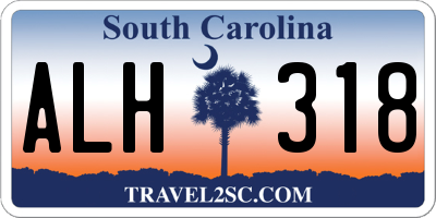 SC license plate ALH318
