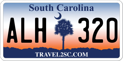 SC license plate ALH320