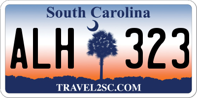 SC license plate ALH323
