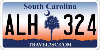 SC license plate ALH324