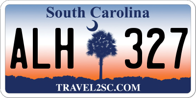 SC license plate ALH327